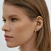 Wholesale Stainless Steel Geometric Earrings With Electroplating For Women