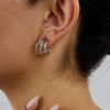 Wholesale Stainless Steel Geometric Earrings With Electroplating Light Luxury And Design Sense For Women