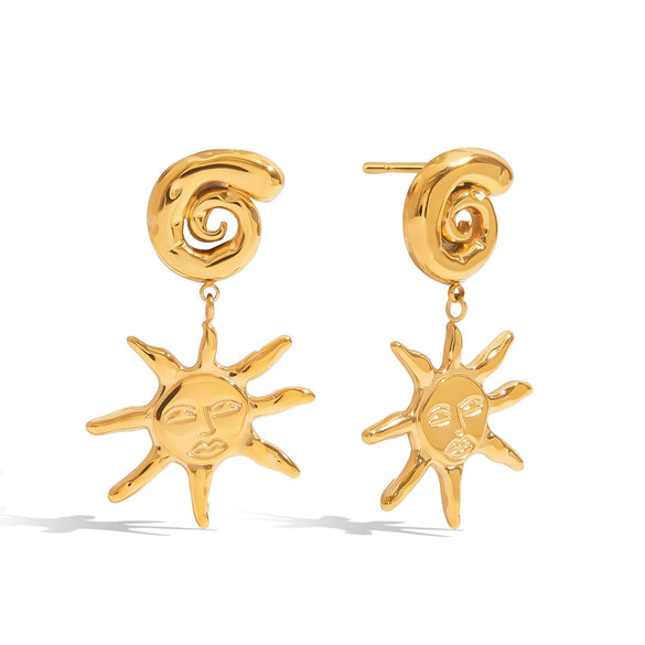 Wholesale Stainless Steel Geometric Earrings With Electroplating Light Luxury Minimalist Design For Women