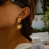 Wholesale Stainless Steel Geometric Earrings With Electroplating Light Luxury Minimalist Design For Women