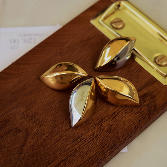 Wholesale Stainless Steel Geometric Earrings With Electroplating Process For Women