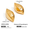 Wholesale Stainless Steel Geometric Earrings With Electroplating Process For Women