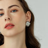 Wholesale Stainless Steel Geometric Earrings With Electroplating Treatment For Women
