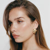 Wholesale Stainless Steel Geometric Earrings With Electroplating Treatment For Women