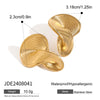 Wholesale Stainless Steel Geometric Earrings With Electroplating Treatment For Women