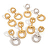 Wholesale Stainless Steel Geometric Earrings With Electroplating