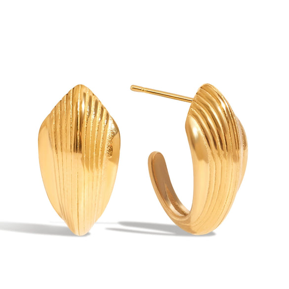 Wholesale Stainless Steel Geometric Earrings With Zircon Electroplated For Women Light Luxury High End Non Fading