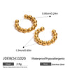 Wholesale Stainless Steel Geometric Earrings With Zircon Electroplated For Women Light Luxury High End Non Fading