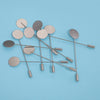 Wholesale Stainless Steel Geometric Electroplated Brooch Pin Accessories