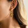 Wholesale Stainless Steel Geometric Electroplated Cross Earrings For Women