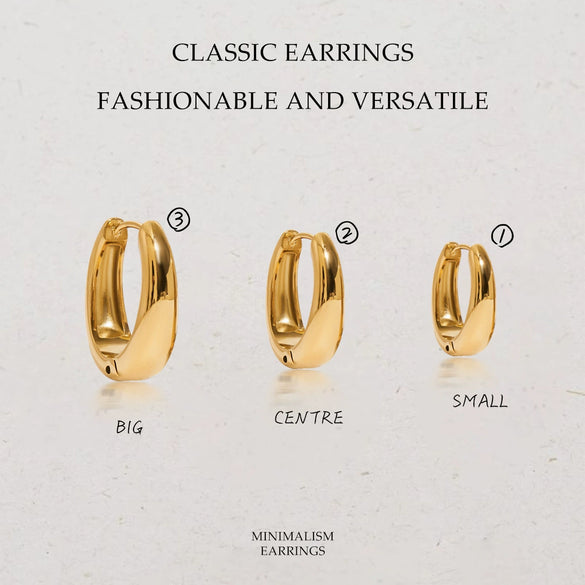 Wholesale Stainless Steel Geometric Electroplated Earrings For Women Light Luxury High End Non Fading