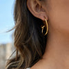 Wholesale Stainless Steel Geometric Electroplated Earrings For Women