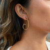 Wholesale Stainless Steel Geometric Electroplated Earrings For Women