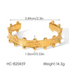 Wholesale Stainless Steel Geometric Electroplated Flower Bracelet Luxury Highend Jewelry Accessories