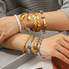 Wholesale Stainless Steel Geometric Electroplated Flower Bracelet Luxury Highend Jewelry Accessories