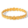 Wholesale Stainless Steel Geometric Electroplated Flower Bracelet Luxury Highend Jewelry Accessories