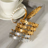 Wholesale Stainless Steel Geometric Electroplated Flower Bracelet Luxury Highend Jewelry Accessories