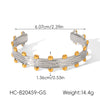 Wholesale Stainless Steel Geometric Electroplated Flower Bracelet Luxury Highend Jewelry Accessories
