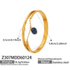 Wholesale Stainless Steel Geometric Electroplated Gold Pendant Clasp Bracelet Set Accessories