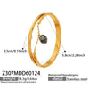 Wholesale Stainless Steel Geometric Electroplated Gold Pendant Clasp Bracelet Set Accessories