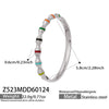 Wholesale Stainless Steel Geometric Electroplated Gold Pendant Clasp Bracelet Set Accessories