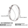 Wholesale Stainless Steel Geometric Electroplated Gold Pendant Clasp Bracelet Set Accessories