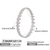 Wholesale Stainless Steel Geometric Electroplated Gold Pendant Clasp Bracelet Set Accessories