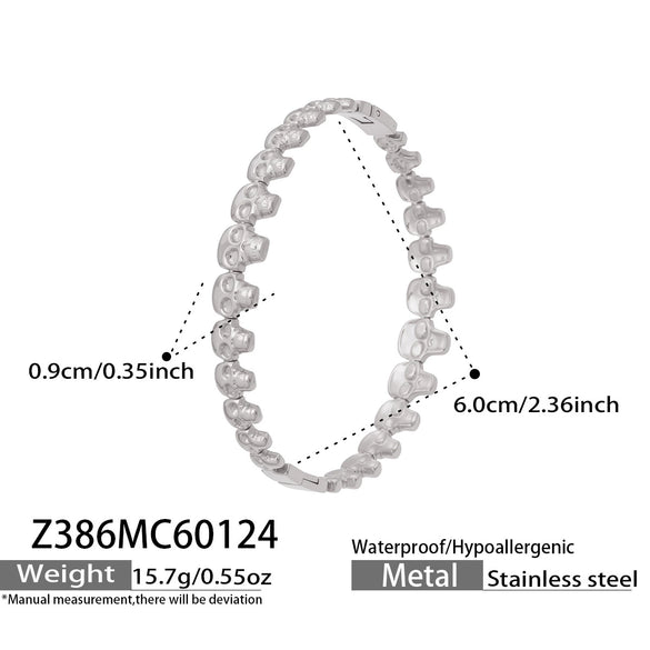 Wholesale Stainless Steel Geometric Electroplated Gold Pendant Clasp Bracelet Set Accessories