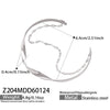Wholesale Stainless Steel Geometric Electroplated Gold Pendant Clasp Bracelet Set Accessories