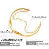 Wholesale Stainless Steel Geometric Electroplated Gold Pendant Clasp Bracelet Set Accessories