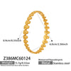 Wholesale Stainless Steel Geometric Electroplated Gold Pendant Clasp Bracelet Set Accessories