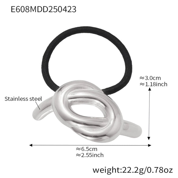 Wholesale Stainless Steel Geometric Electroplated Hair Accessories For Women