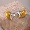 Wholesale Stainless Steel Geometric Electroplated Light Luxury Women's Gold Earrings Ear Studs
