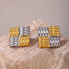 Wholesale Stainless Steel Geometric Electroplated Light Luxury Women's Gold Earrings Ear Studs