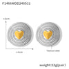 Wholesale Stainless Steel Geometric Electroplated Light Luxury Women's Gold Earrings Ear Studs