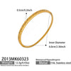 Wholesale Stainless Steel Geometric Electroplated Microinlaid Zircon Ringshaped Thin Bracelet Set