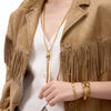 Wholesale Stainless Steel Geometric Electroplated Necklace And Bracelet Jewelry