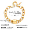 Wholesale Stainless Steel Geometric Electroplated Necklace And Bracelet Jewelry