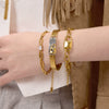 Wholesale Stainless Steel Geometric Electroplated Necklace And Bracelet Jewelry