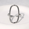 Wholesale Stainless Steel Geometric Electroplated Open Ring Hand Jewelry For Women
