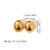 Wholesale Stainless Steel Geometric Electroplated Polished Fashion Niche Allmatch Earrings For Women