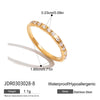 Wholesale Stainless Steel Geometric Electroplated Ring For Women