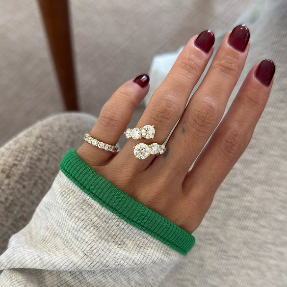 Wholesale Stainless Steel Geometric Electroplated Ring For Women