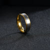 Wholesale Stainless Steel Geometric Electroplated Unisex Couple Rings