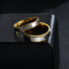 Wholesale Stainless Steel Geometric Electroplated Unisex Couple Rings