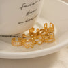 Wholesale Stainless Steel Geometric Electroplated Women's Ear Clip Earrings