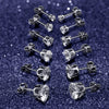 Wholesale Stainless Steel Geometric Electroplated Women's Earrings