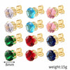 Wholesale Stainless Steel Geometric Electroplated Women's Earrings
