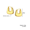 Wholesale Stainless Steel Geometric Electroplated Women's Fashionable Ear Studs