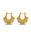 Wholesale Stainless Steel Geometric Embossed Hydraulic Women's Earrings